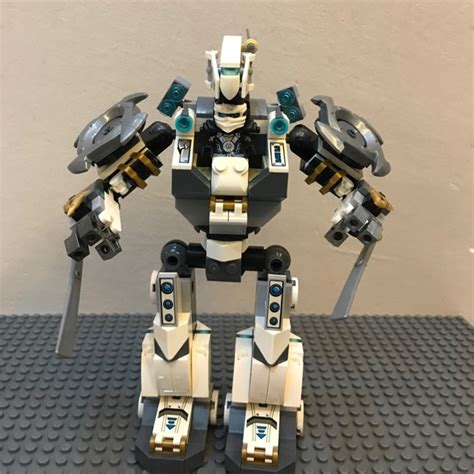 Ninjago Series Zane Titan Mech Display Set Shopee Singapore