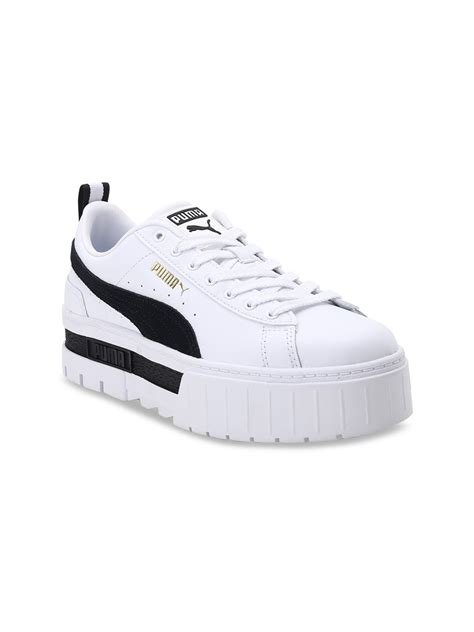 Buy Puma Women White Leather Sneakers - Casual Shoes for Women 14436692 ...