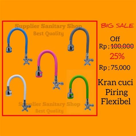 Jual Kran Angsa Cuci Piring Flexibel Saringan Besar Di Lapak Suplier