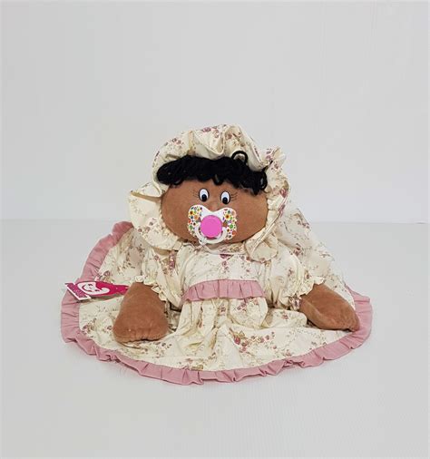 Boneca De Pano Bia Negra Morena Rosê Nude Floral cm Elo