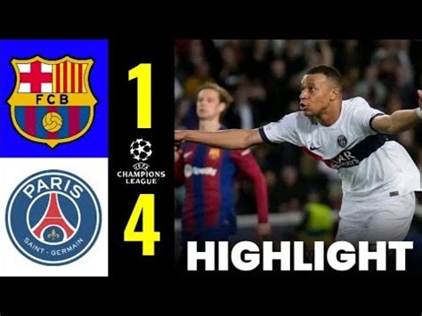 Barcelona Vs Psg Tadi Malam Hasil Liga Champions Tadi Malam