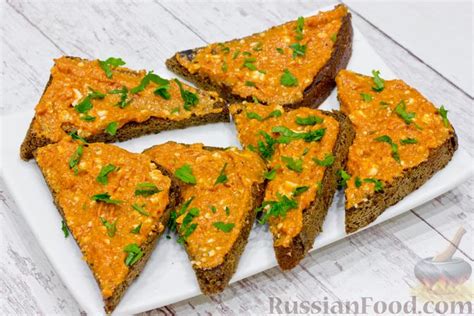Рецепт: Гренки с томатным маслом на RussianFood.com