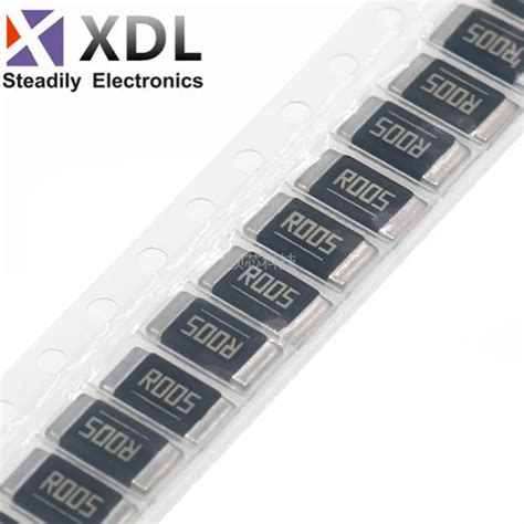 10pcs 2512 1 2W SMD Resistor 0 005 Ohm R005 Current Sensing Resistor