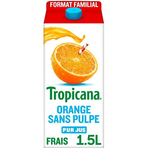 Tropicana Pur Jus D Oranges Sans Pulpe L Pas Cher Auchan Fr