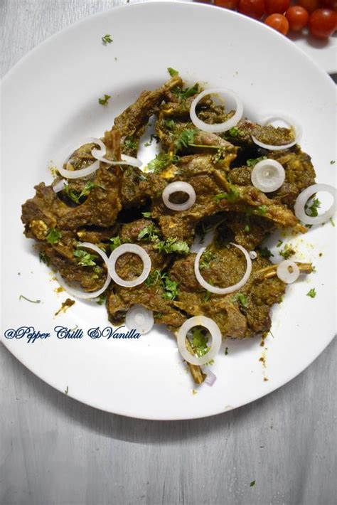 Green Masala Mutton Chops Recipe