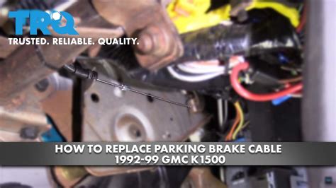 How To Replace Parking Brake Cable 92 99 GMC K1500 YouTube