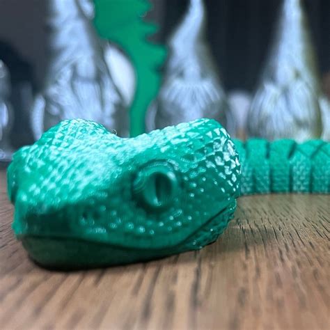 Flexi Snake Toy 3d Printed Articulating Fidget Toy Etsy