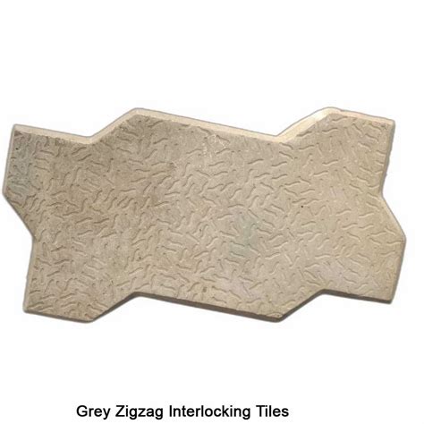 Grey Zigzag Interlocking Tiles Size 1x1 Feet 300x300 Mm At Rs 12