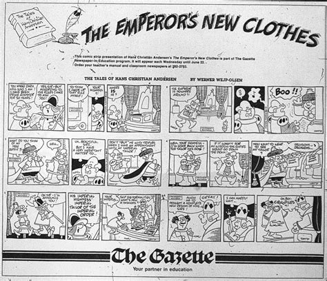 Sunday Comics Debt The Emperor S Nude Clothes