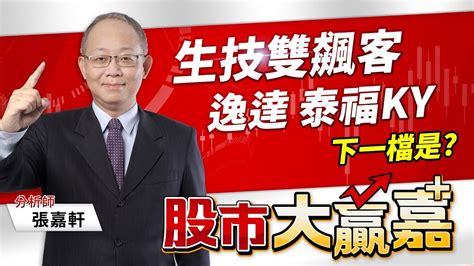 生技雙飆客 逸達 泰福ky 下一檔是｜20211215｜張嘉軒 分析師｜股市大贏嘉 Youtube