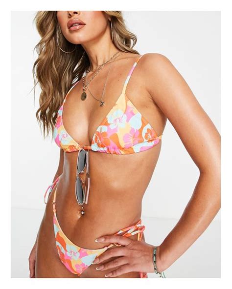 Kulani Kinis Triangle Bikini Top In Pink Lyst