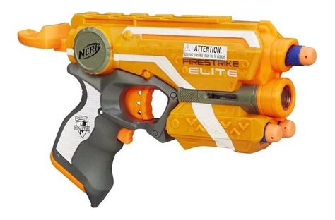 Pistola Nerf Elite Firestrike Naranja Hasbro Original Envío Gratis