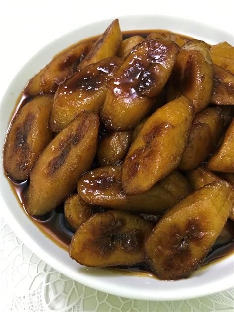 Minatamis Na Saging Or Sweetened Banana Is A Delicious Filipino Snack