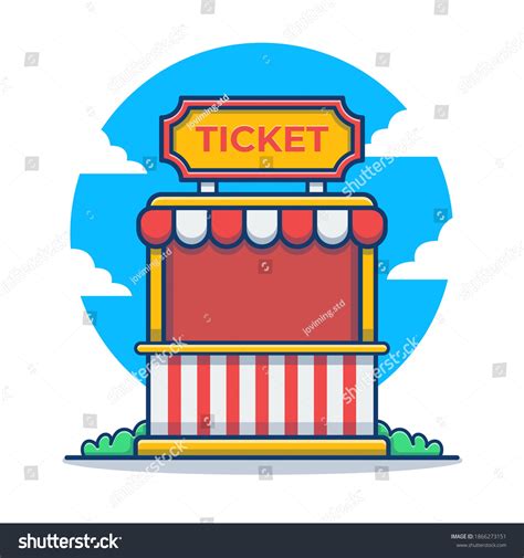 Carnival Ticket Booth Clipart