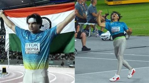 WATCH Neeraj Chopra Creates History At World C Ships Wins Gold With