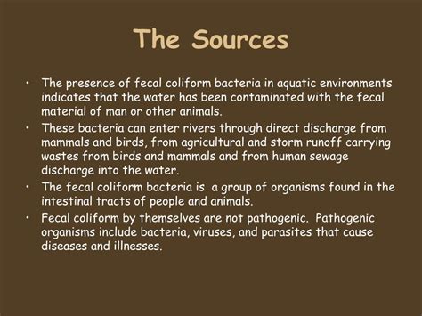 PPT - Fecal Coliform PowerPoint Presentation, free download - ID:4612235