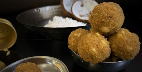 Coconut Jaggery Ladoo - quick | simple recipe | no sugar