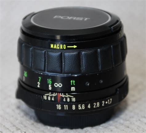 The Porst Color Reflex 50 Mm F 1 7 MC Macro F Lens Specs MTF Charts