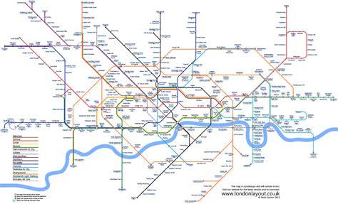 Free Printable London Underground Map