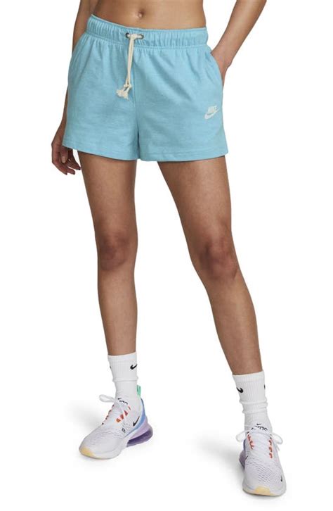 Nike Womens Sportswear Gym Vintage Shorts In Blue Modesens