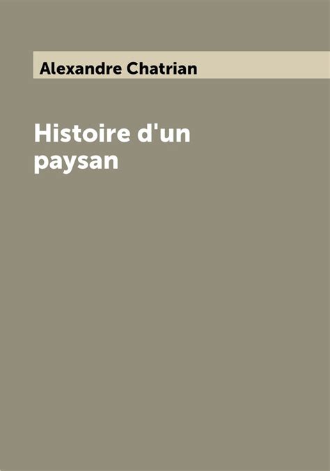 Histoire D Un Paysan