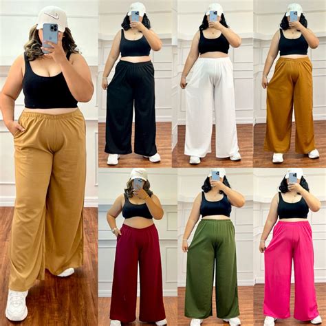 Wide Leg Pants Plus Size L 3xl By Taytayclothingshop Ph Shopee