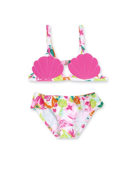 Bikini estampado niña Seashell tuc tuc