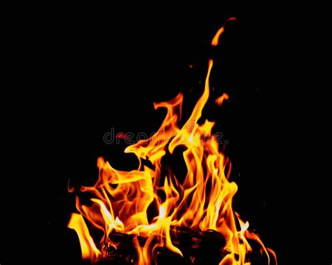 Burning Hot Fireplace Stock Image Image Of Flame Texture 274846865