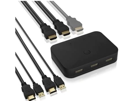 Comutador Kvm Usb Hdmi De Portas Chronus Hdmi Y Preto Worten Pt