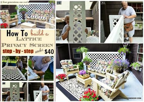 Diy Projects: DIY How to Build a Lattice Privacy Screen | Lattice ...