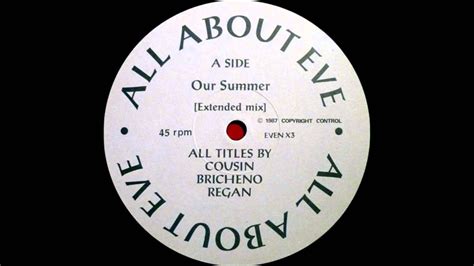 All About Eve Our Summer Extended Mix 1987 Youtube