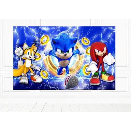 Painel Retangular Sonic Sublimado D Sublitex Pain Is Sublimados