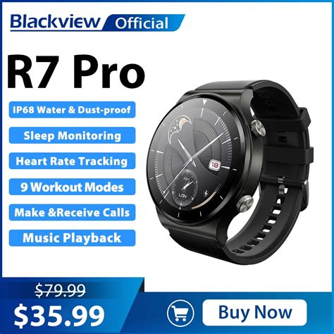 Blackview Montre Connectée R7 Pro Pour Android Et Ios Bracelet D