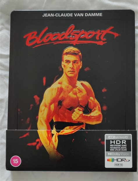 Bloodsport K Uhd Blu Ray Steelbook Jean Claude Van Damme Hobbies