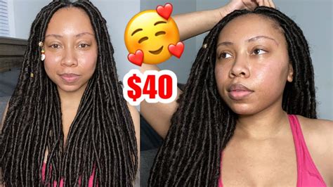 Faux Locs Quick Method 3 Hours Max No Rubberband No Braid Hair Youtube