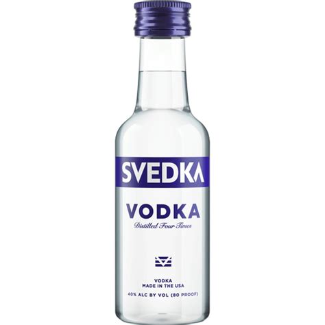 Svedka Vodka Ml Mini Plastic Bottle Proof Shop Festival