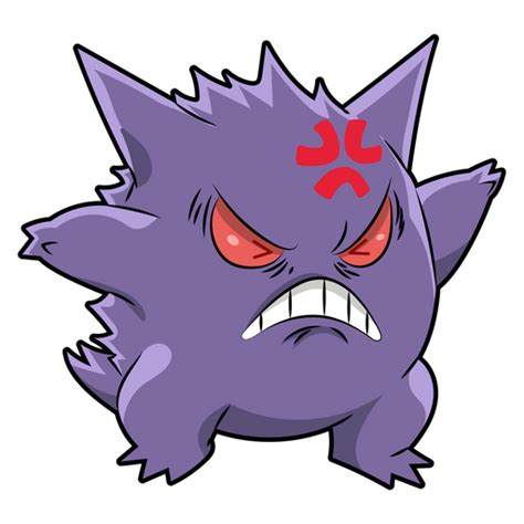 Pokemon Gengar Angry Sticker Sticker Mania