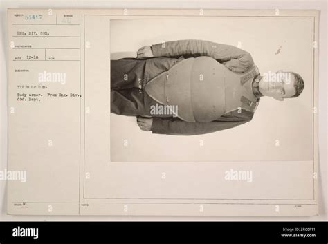 A photograph showing various types of body armor used by the ...