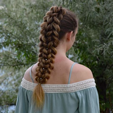 3 Strand Pull Through Braid Hairstyle