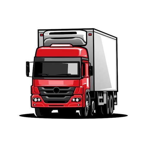 Premium Vector Semi Truck 18 Wheeler Freight Illustration Vector