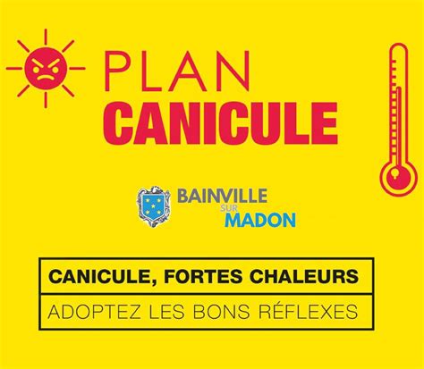 Plan Canicule 2023 Mairie De Bainville Sur Madon Site Officiel