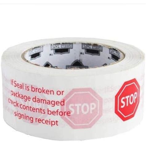 MMBM Broken Seal Tape 2 Inch X 110 Yards 36 Pack Stop Sign Seal Is