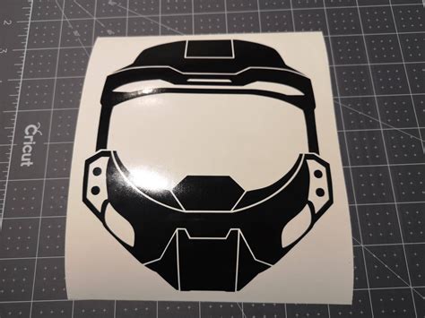 Halo Master Chief Decal Sticker Vinyl Etsy