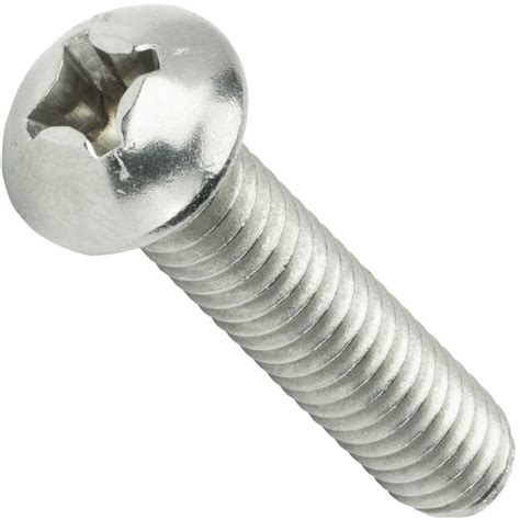 Fastenere Phillips Round Head Machine Screws Stainless