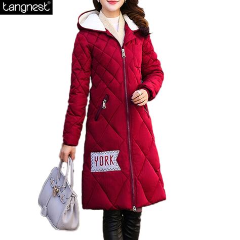 Tangnest Outwear Warm Winter Coat Long Style 2017 Brand Parka Plus Size