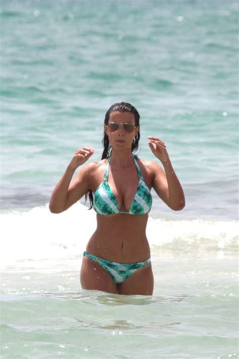 Ludivine Sagna Wearing Green Bikini Gotceleb