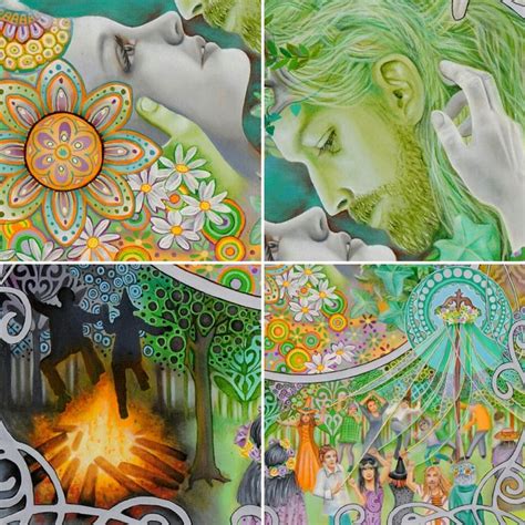 Beltane Beltain Beltaine Pagan Sabbat Art Beltane Pagan Art Art