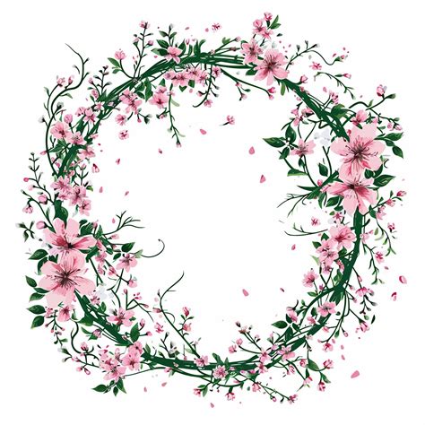 Premium Vector Vector Spring Floral Frame