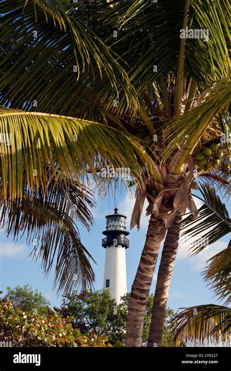 Key Biscayne lighthouse Stock Photo - Alamy