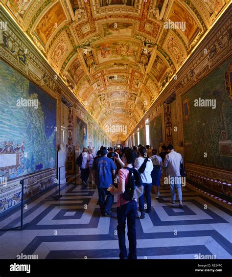 Gallery Of The Geographical Maps In Vatican Museum Stock Photo Alamy